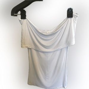 Loving People (brand in boutique), Off the shoulders white top, Small